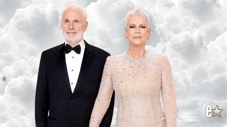 Jamie Lee Curtis and husband Christopher Guest pose for photos at an event