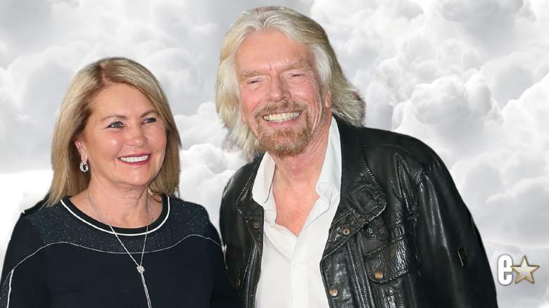 Richard Branson and wife Joan Templeman smiling
