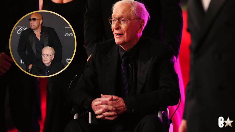Vin Diesel Gently Wheels Michael Caine Onto Red Carpet