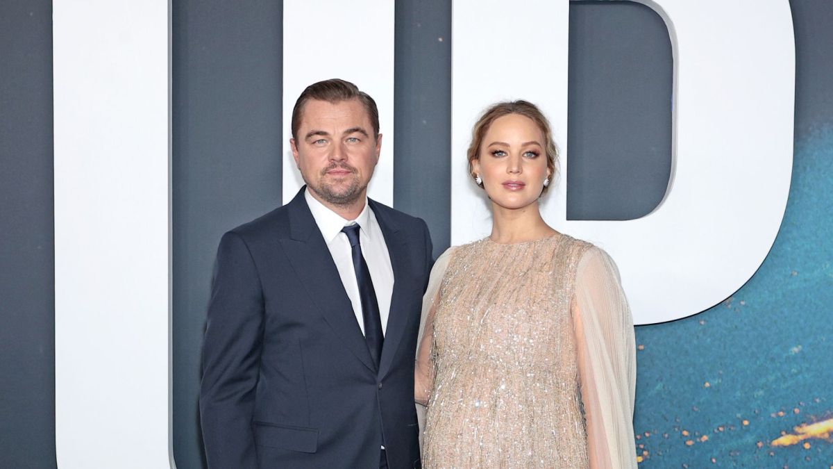 Leonardo DiCaprio and Jennifer Lawrence