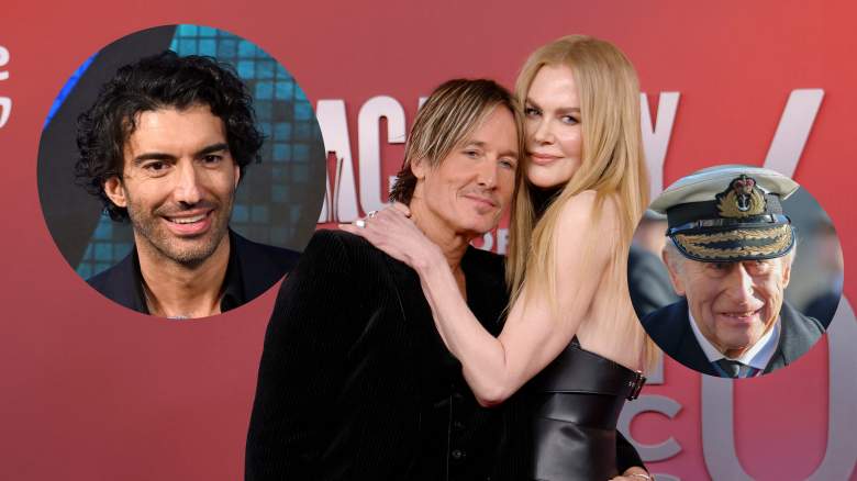 Justin Baldoni, Keith Urban, Nicole Kidman, and King Charles III.