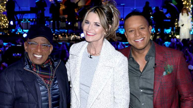 Al Roker, Savannah Guthrie, and Craig Melvin smile for a photo