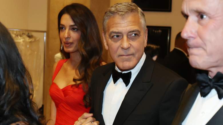 Amal Clooney and George Clooney at the 2026 Golden Globes