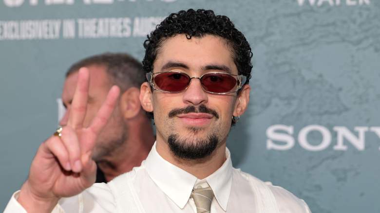 Bad Bunny attends Columbia Pictures' "Caught Stealing" premiere at Regal Union Square on August 26, 2025
