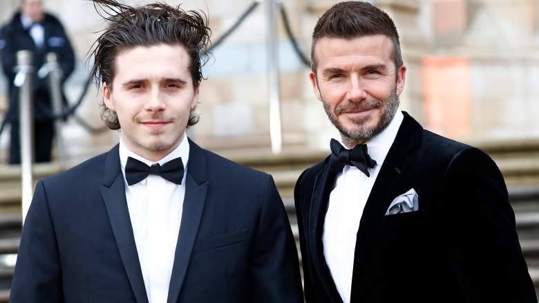 Brooklyn Beckham and David Beckham