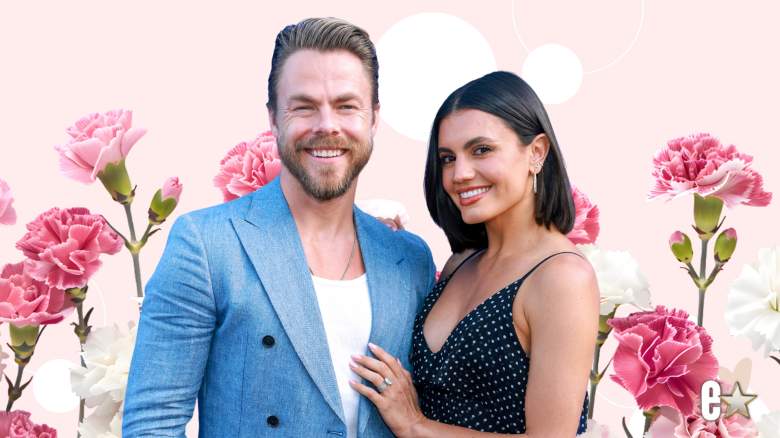 Derek Hough and Hayley Erbert smiling
