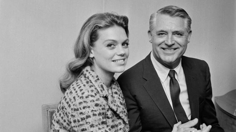 Dyan Cannon and Cary Grant smiling