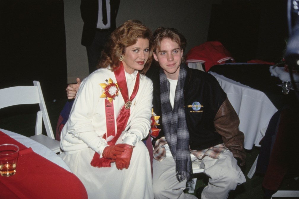 Jonathan Brandis and Stephanie Beacham