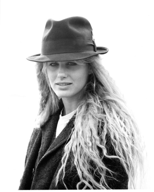Daryl Hannah on the set of "Splash" (1984).