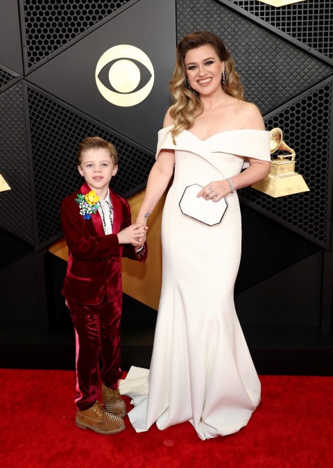 Kelly Clarkson and her son Remington