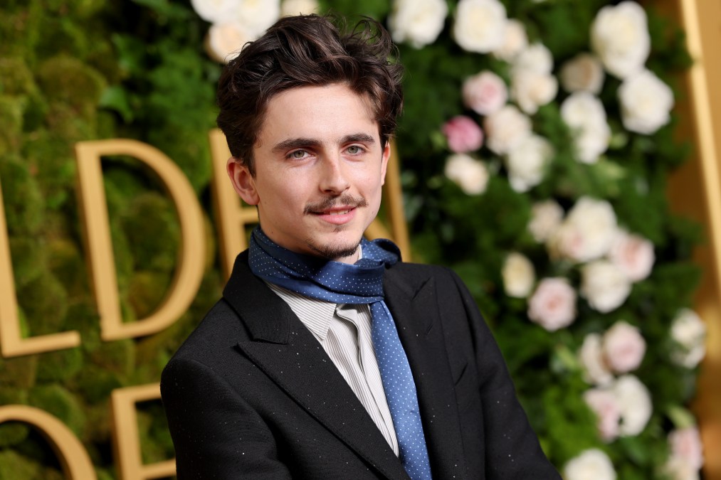 Timothée Chalamet attends the 82nd Annual Golden Globe Awards