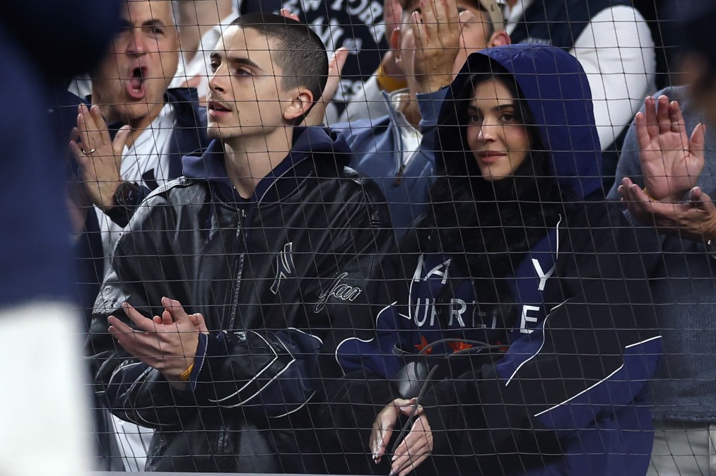 Timothée Chalamet and Kylie Jenner.