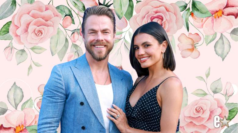 Hayley Erbert and Derek Hough smiling