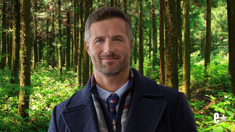 Brendan Penny is gray jacket and tie