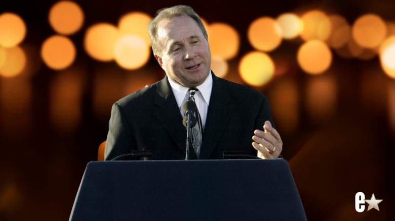 Michael Reagan, son of former President Ronald Reagan giving a speech