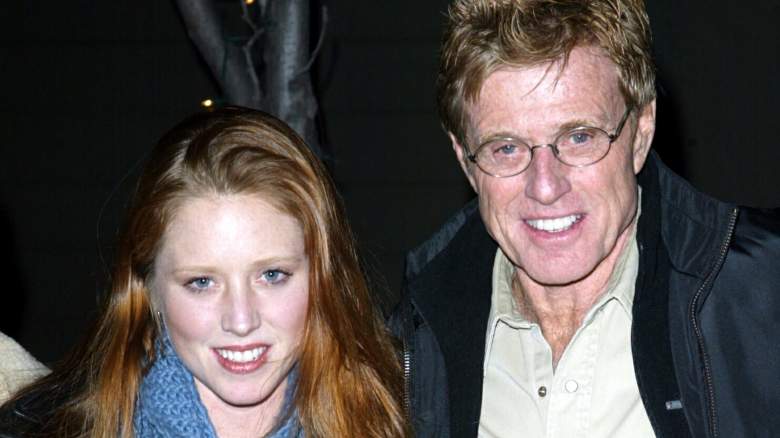 Robert Redford and daughter Amy Redford smiling