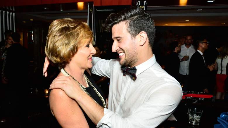 Shirley Ballas and Mark Ballas embracing