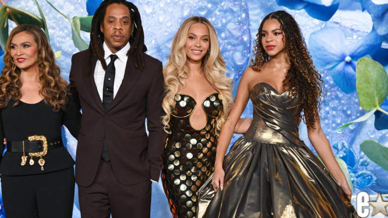 Tina Knowles, Jay-Z, Beyonce and their daughter Blue Ivy Carter