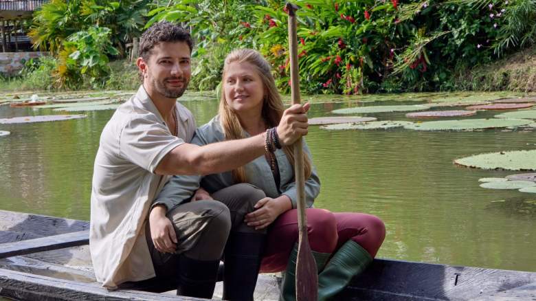 Rafael de la Fuente and Jaicy Elliot in Hallmark's "Love on the Amazon."