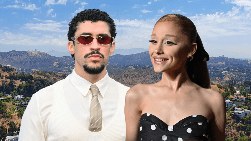 Bad Bunny and Ariana Grande