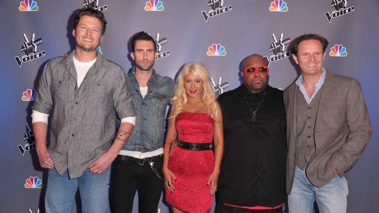 Blake Shelton Adam Levine Christina Aguilera Cee Lo Green Mark Burnett