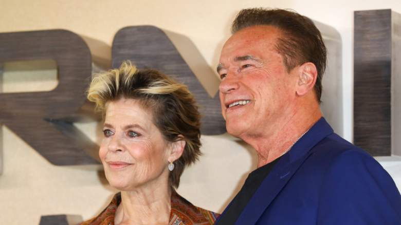 Linda Hamilton and Arnold Schwarzenegger in 2019.