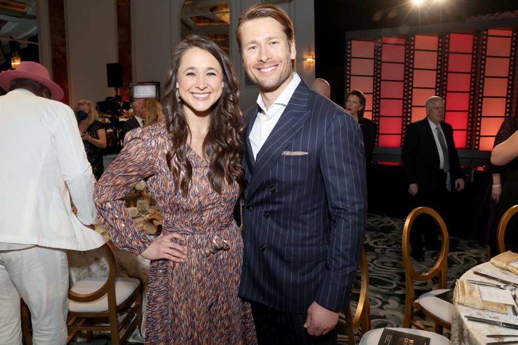 Leslie Powell and Glen Powell.