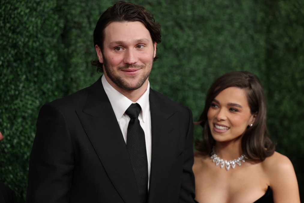Josh Allen and Hailee Steinfeld.