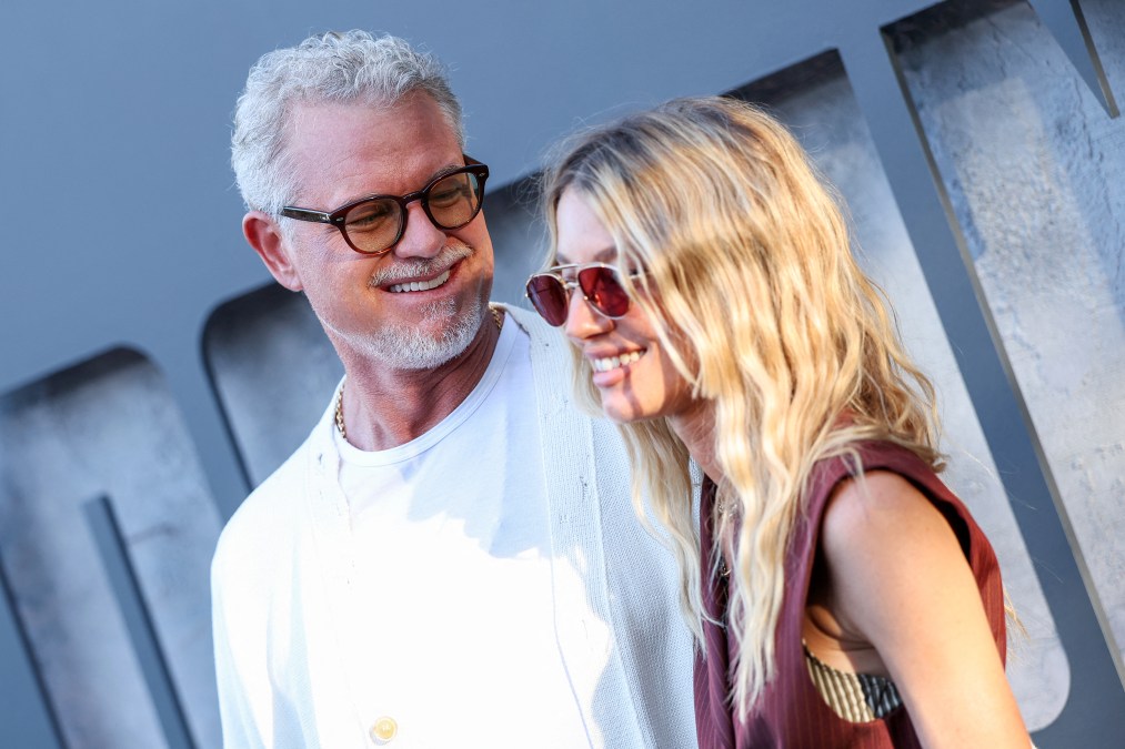 Eric Dane and Jannell Shirtcliff pose for photos