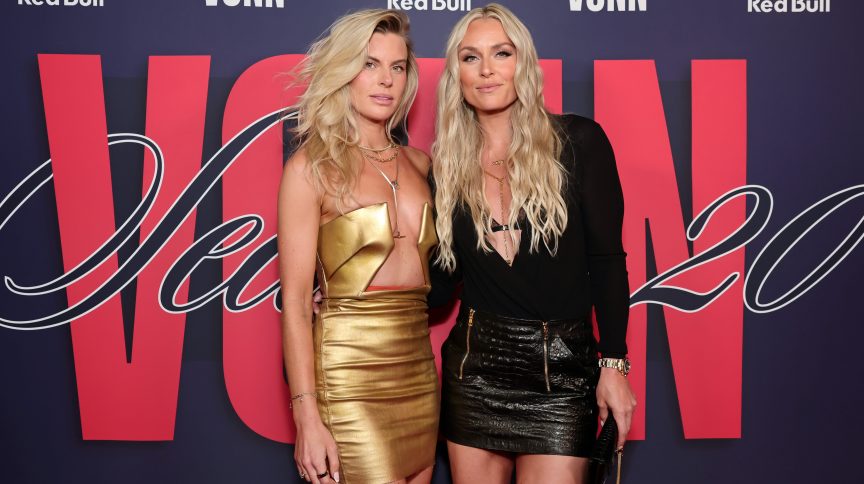 Karin Kildow and Lindsey Vonn.