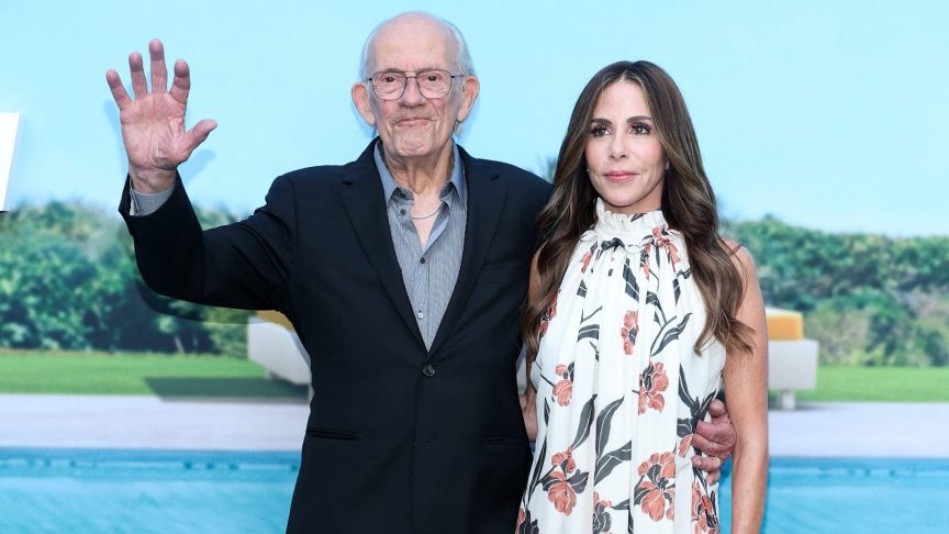 Christopher Lloyd and wife, Lisa Loicano