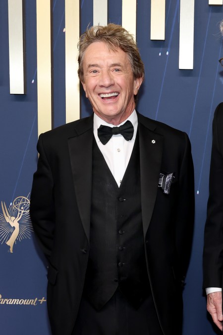 Martin Short smiling at an event for the Emmys
