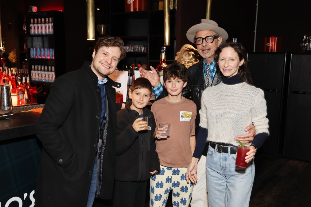 Jeff Goldblum and his family.