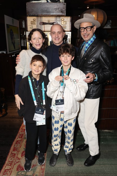 Jeff Goldblum and his family.