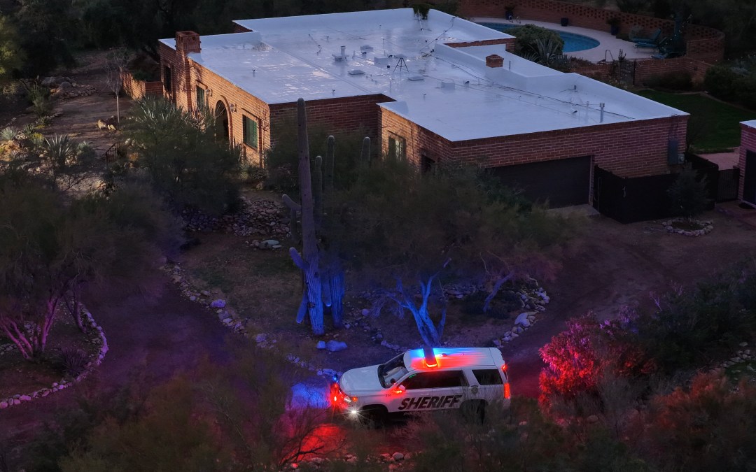 Police at Nancy Guthrie's house.
