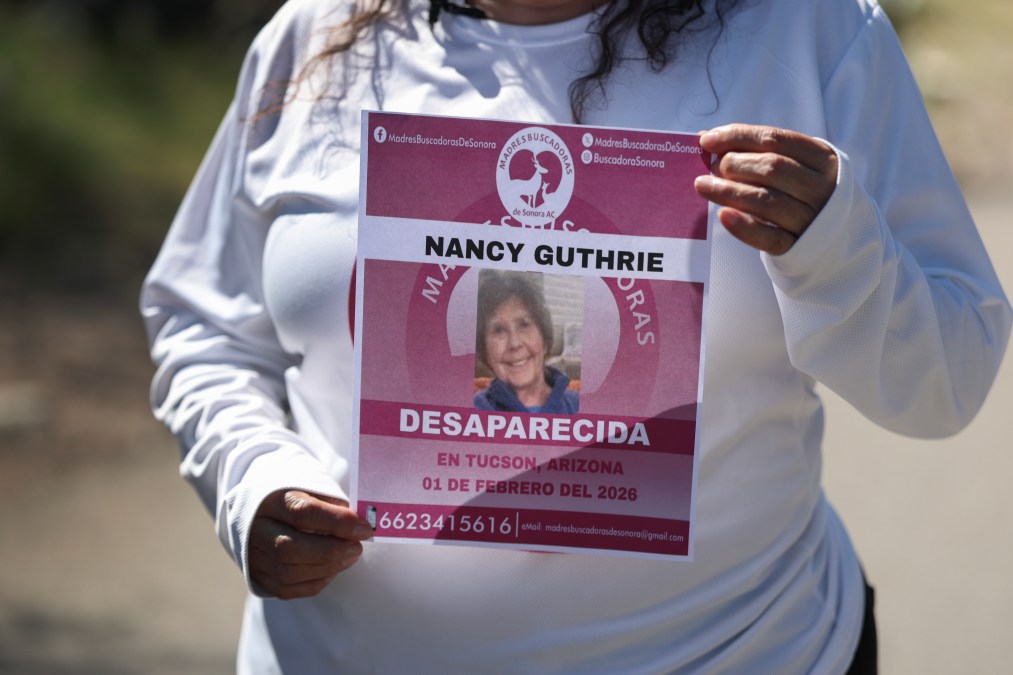 Poster searching for Nancy Guthrie