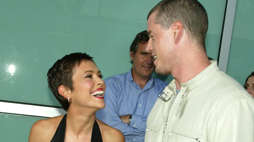 Alyssa Milano and Eric Dane.