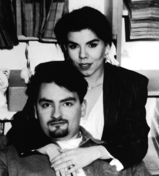 Marilyn Ghigliotti (back) and Brian O'Halloran (front) in "Clerks" (1994).