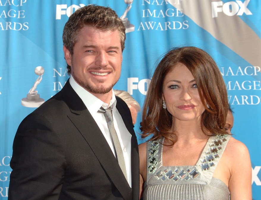 Actors Eric Dane and Rebecca Gayheart arrive at the 38th annual NAACP Image Awards held at the Shrine Auditorium on March 2, 2007