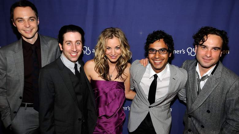 ast members of "The Big Bang Theory" (L-R) Jim Parsons, Simon Helberg, Kaley Cuoco, Kunal Nayyar, Johnny Galecki