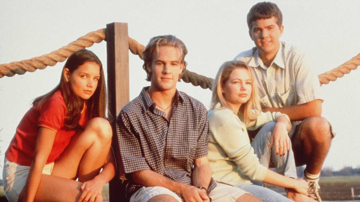 Katie Holmes, James Van Der Beek, Michelle Williams, and Joshua Jackson.