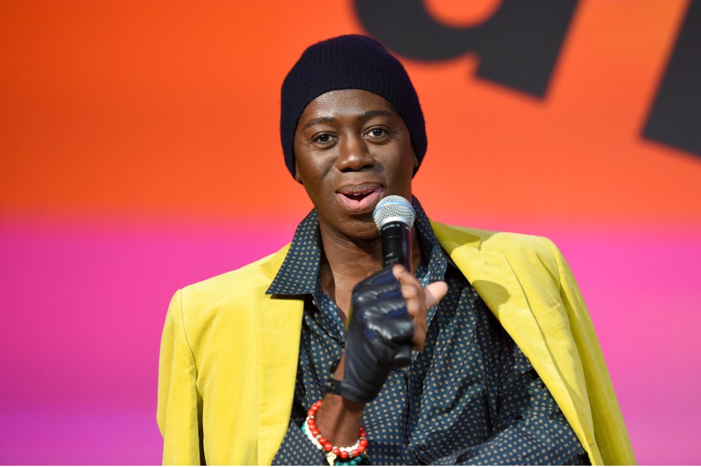 Miss J. Alexander speaks onstage during the Meet the Runway With Miss J panel on Day 1 of the SCAD aTVfest 2018