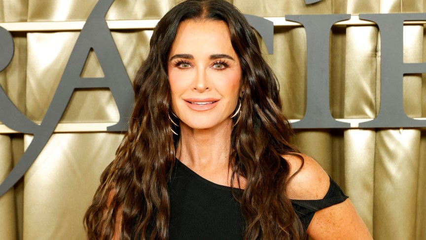 Kyle Richards smiles at an event