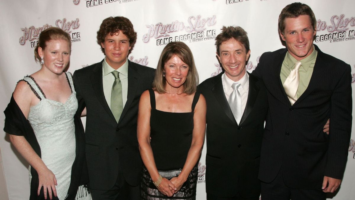Katherine Short, Henry Short, Nancy Short, Martin Short and Oliver Short attend the after party for the opening night of "Martin Short: Fame Becomes Me" at Tavern on the Green on August 17, 2006 in New York City.