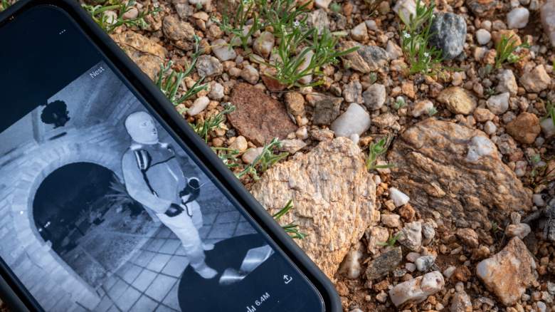 FBI footage on mobile phone
