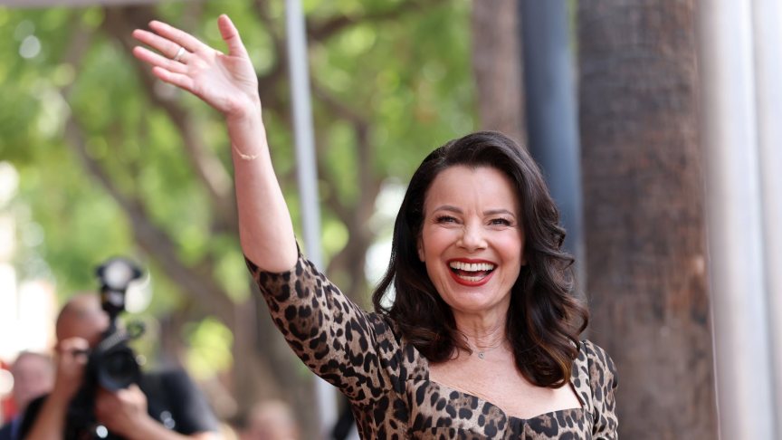 Fran Drescher waving, The Nanny