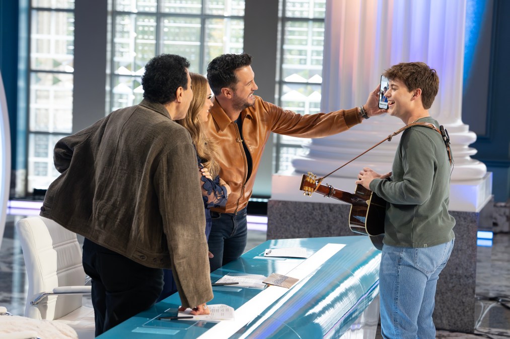 "American Idol" judges with Lucas Leon