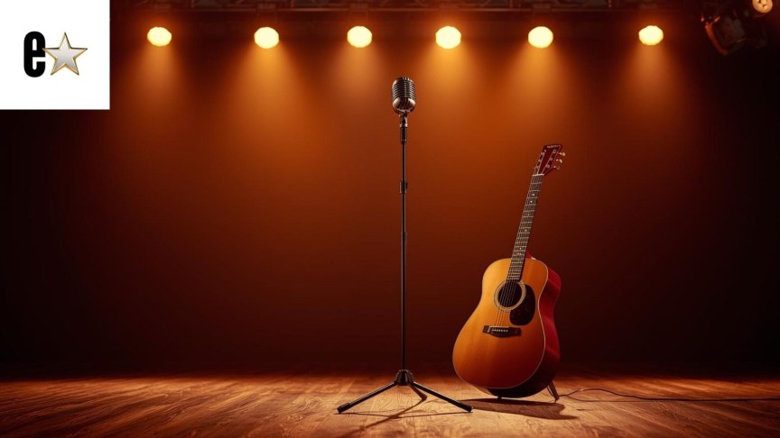 Moby, guitar on stage