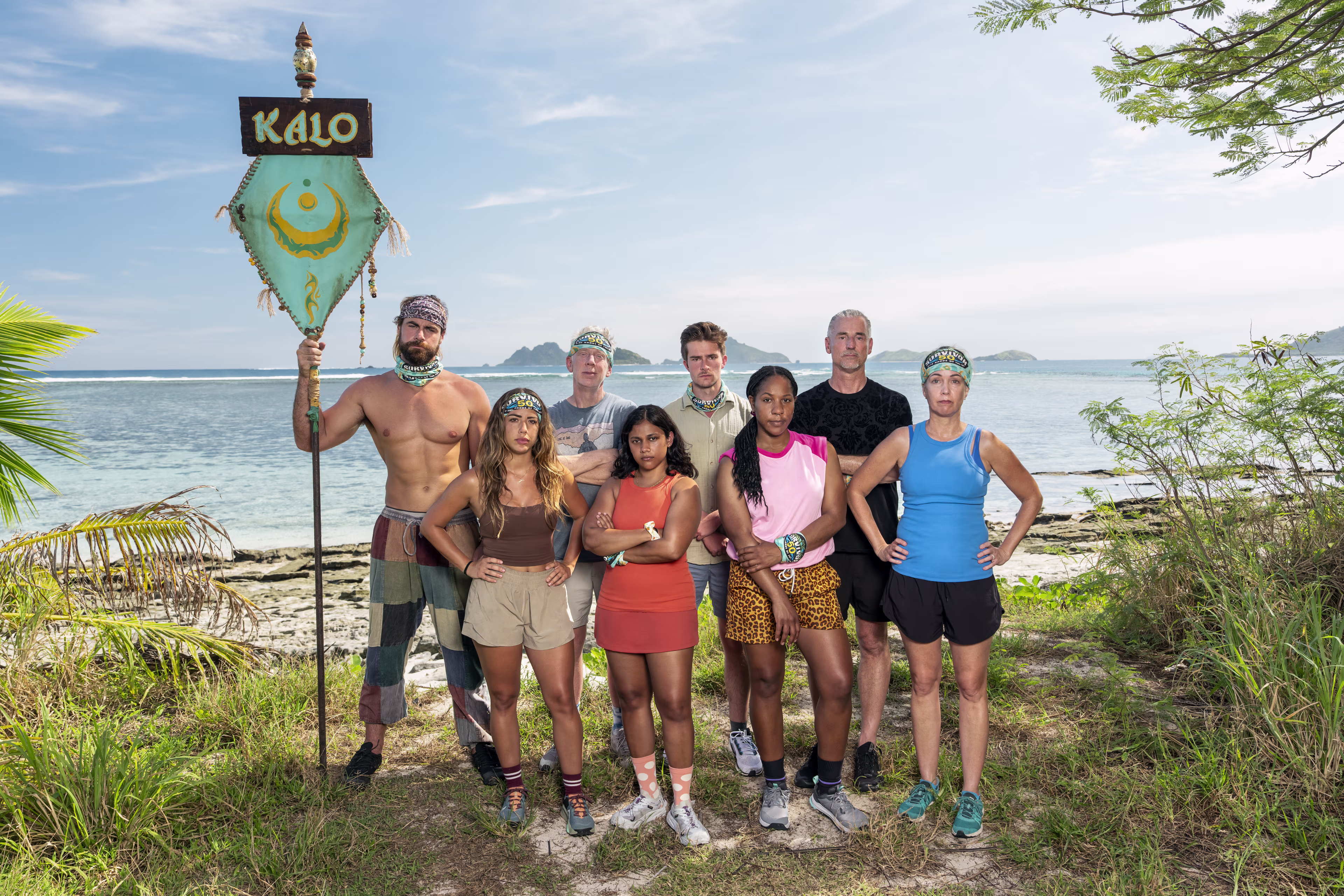 (L-R) Jonathan Young, Dee Valladares, Mike White, Kamilla Karthigesu, Charlie Davis, Tiffany Nicole Ervin, Benjamin 'Coach' Wade and Chrissy Hofbeck