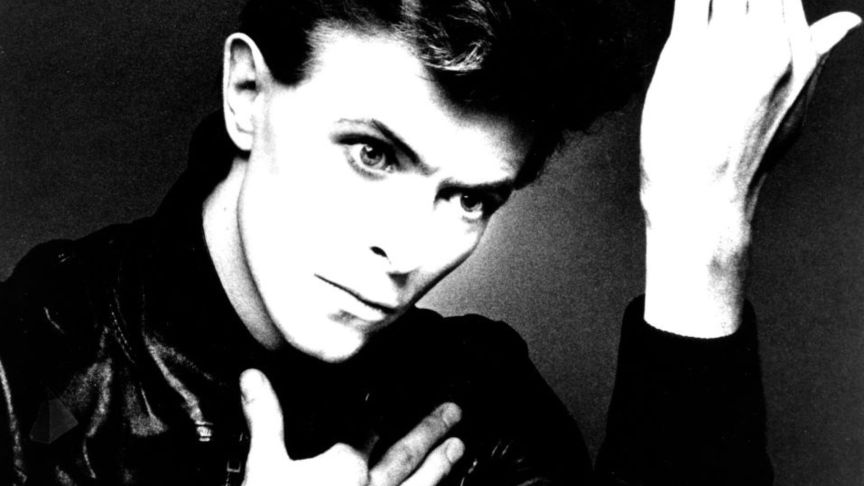 David Bowie RCA Records portrait 1976 black and white